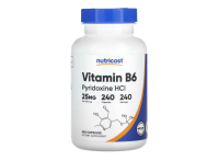 Nutricost, Vitamin B6, Pyridoxin HCl, 25 mg, 240 Kapseln