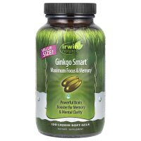 Irwin Naturals, Ginkgo clever, maximale Konzentration & Gedächtnis, 120 flüssige Weichkapseln