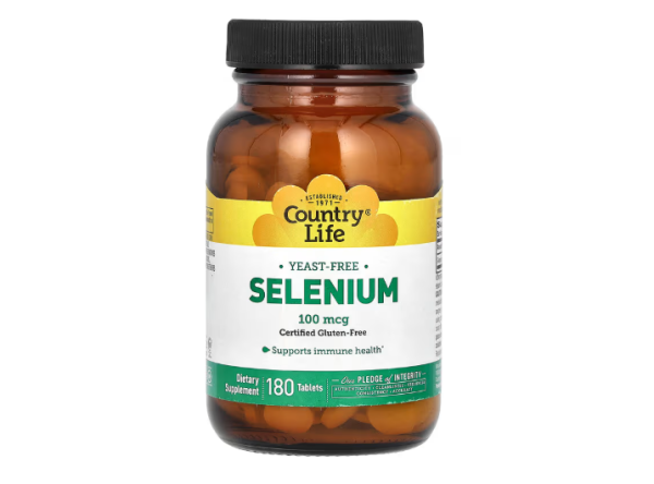 Country Life, Selenium, 100 mcg, 180 Tabletten