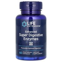 Life Extension, Enhanced Super Digestive Enzymes, 60 vegetarische Kapseln