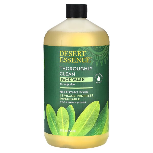 Desert Essence, Thoroughly Clean Face Wash, gründlich reinigender Gesichtsreiniger, für fettige Haut, 946 ml
