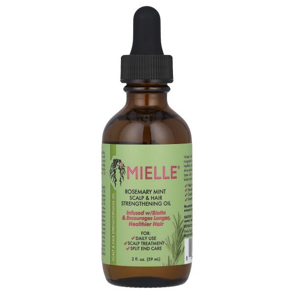 2x Mielle, Scalp & Hair Strengthening Oil, Stärkendes Öl für Kopfhaut und Haare, Rosmarin-Minze, 59 ml