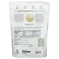 Micro Ingredients, Beef Gelatin Powder, Rindergelatinepulver, geschmacksneutral, 907 g