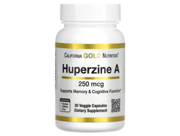 California Gold Nutrition, Huperzine A, 250 mcg, 30 vegetarische Kapseln