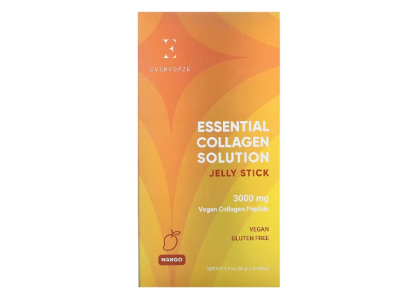 Everydaze, Essential Collagen Solution Jelly Stick, Mango, 3.000 mg, 10 Sticks, je 20 g