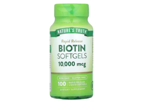Natures Truth, Biotin, 10.000 mcg, 100 flüssige Kapseln mit schneller Freisetzung