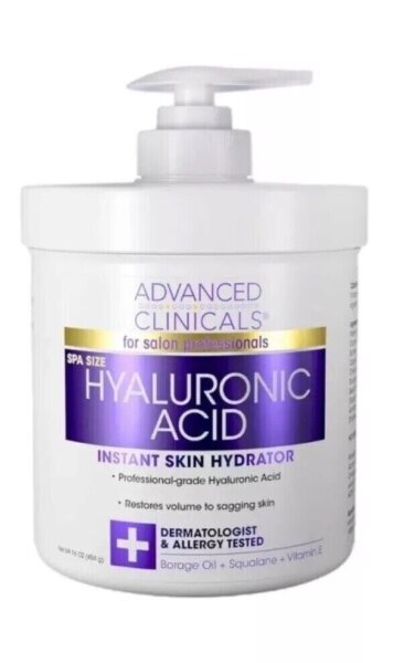 Advanced Clinicals, sofort wirksame Hyalurons?ure f?r die Haut, 454g