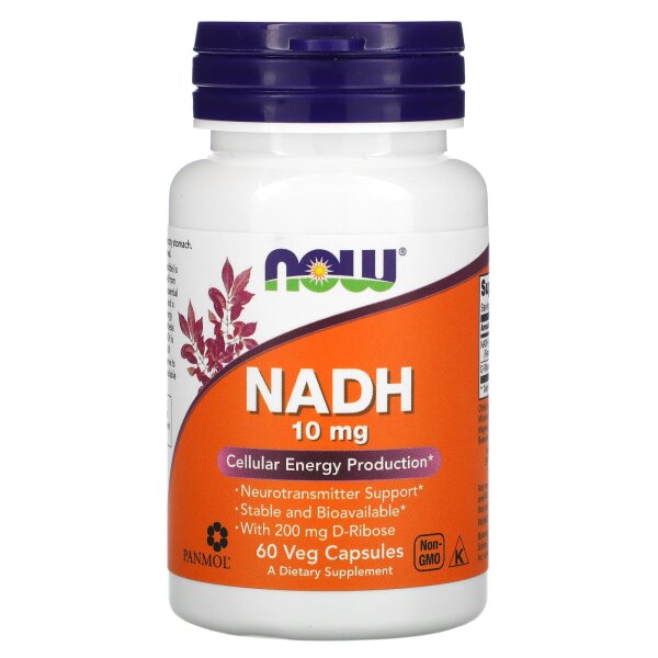 NOW Foods, NADH, 10 mg, 60 vegetarische Kapseln