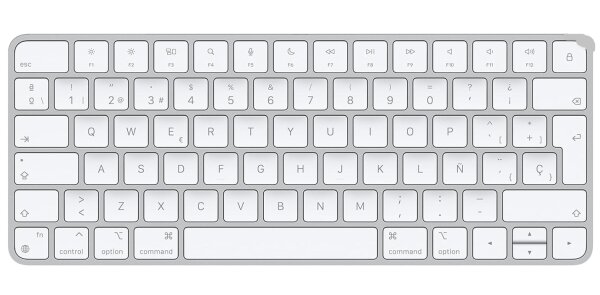 Apple Magic Keyboard Bluetooth Mac iPad oder iPhone SPANISCH Silber QWERTY