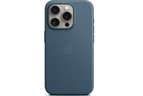Apple FineWoven Schutzhülle für iPhone 15 Pro MagSafe – Pazifikblau