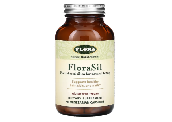 Flora, FloraSil, Silica, 90 pflanzliche Kapseln (9 mg pro Kapsel)