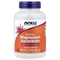 NOW Foods, Reines, gepuffertes Magnesiumascorbat, 227 g