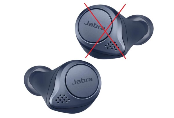 Jabra Elite Active 75t  NUR DER LINKE Sport-In-Ear Bluetooth Kopfhörer Navy Blau
