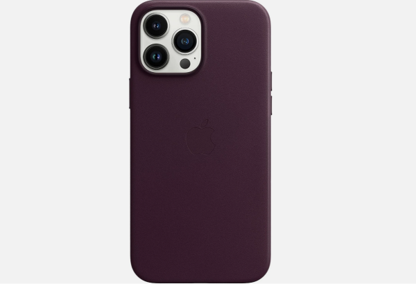Original Apple Leather Leder Case Cover MM1M3ZM/A iPhone 13 Pro Max Dark Cherry