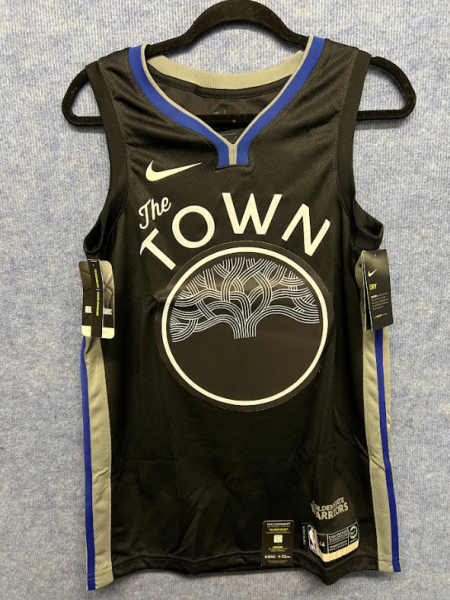 Nike NBA Golden State Warriors Jersey Trikot Schwarz Größe M Swingman