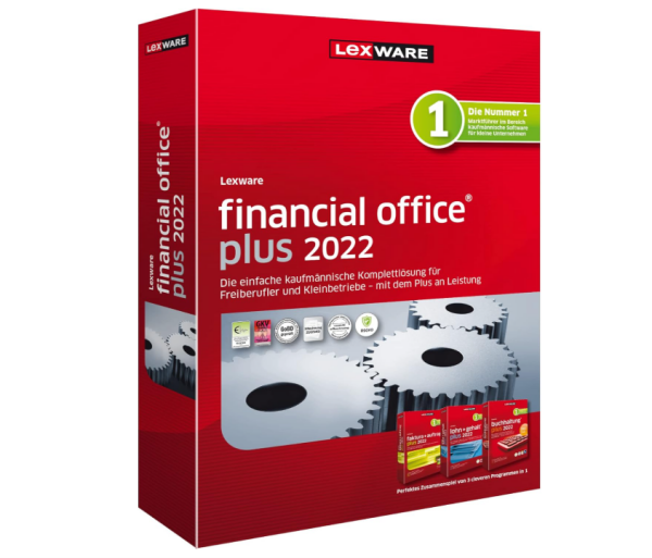 Lexware financial office 2022|Plus| Minibox (365 Tage) | Einfache kaufmännische Komplett-Lösung