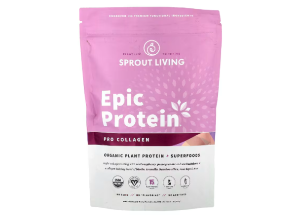 Sprout Living, Epic Protein®, Pro Collagen, pflanzliches Bio-Protein + Superfoods, 336 g