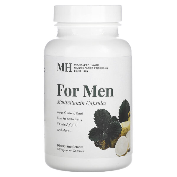Michaels Health, Für Männer, Multivitamin-Kapseln, 90 vegetarische Kapseln