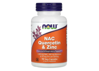 NOW Foods, NAC Quercetin & Zink, 90 pflanzliche Kapseln