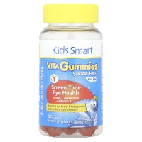 Kids Smart, Kids Smart® Vita Gummies, Bildschirmzeit und Augengesundheit, zuckerfrei, ab 3 Jahren, Zitruspunsch, 30 Fruchtgummis