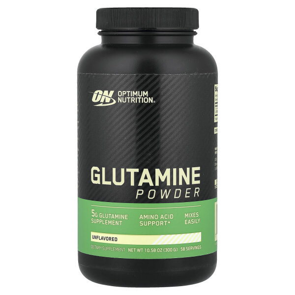 Optimum Nutrition, Glutamine Powder, Unflavored, Glutaminpulver, geschmacksneutral, 300 g