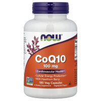 NOW Foods, CoQ10, mit Weißdorn, 100 mg, 180...