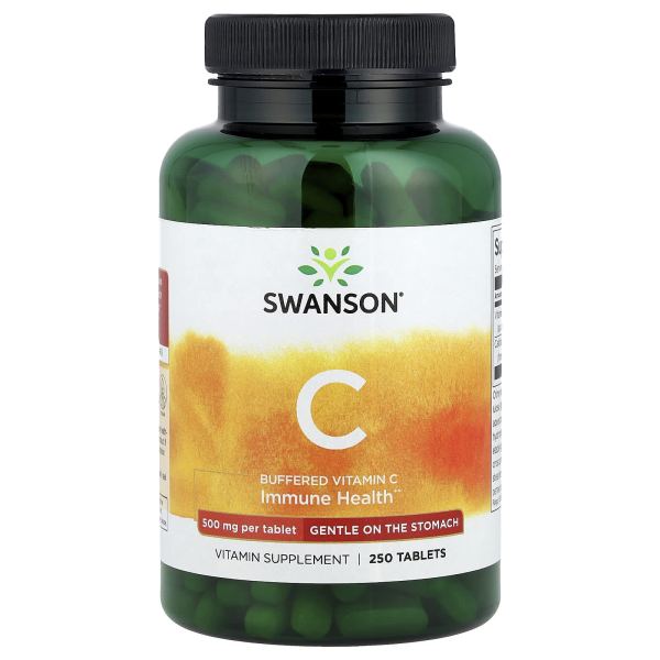 Swanson, Buffered Vitamin C, gepuffertes Vitamin C, 250 Tabletten