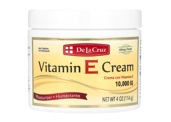 De La Cruz, Vitamin E Cream, Vitamin-E-Creme, 10.000 IU, 114 g