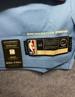 Nike NBA Sacramento Kings SACTOWN Authentic Trikot Jersey Blau Weiß Größe S