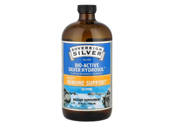 Sovereign Silver, Bio-Active Silver Hydrosol, 10 ppm, 946 ml