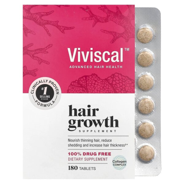 Viviscal, Hair Growth Supplement, Ergänzungsmittel für das Haarwachstum, 180 Tabletten