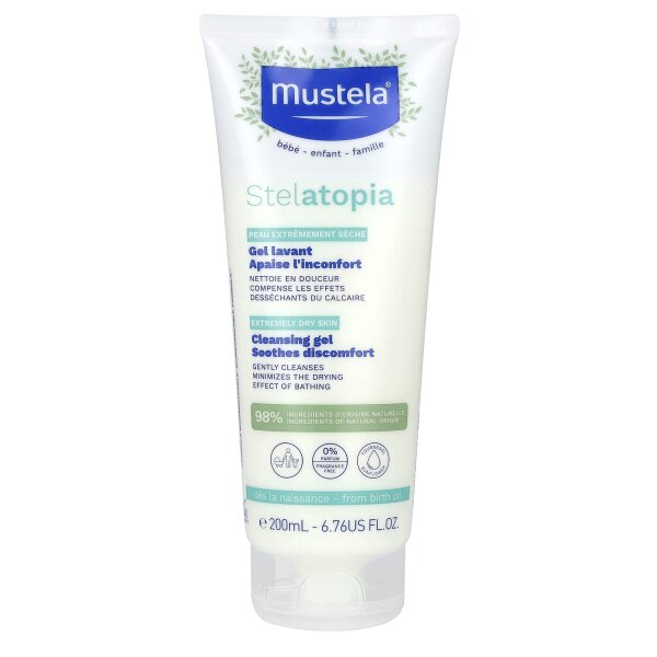 Mustela, Stelatnahme Reinigungsgel, ohne Duftstoffe, 200 ml