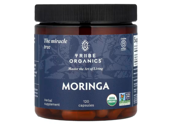Tribe Organics, Moringa, 120 Kapseln (600 mg pro Kapsel)