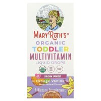 MaryRuths, Organic Toddler, Multivitamin Liquid Drops, 1–3 Jahre, Orange-Vanille, 60 ml