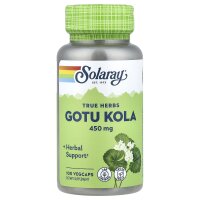 Solaray, True Herbs, Gotu Kola, 450 mg, 100 pflanzliche Kapseln