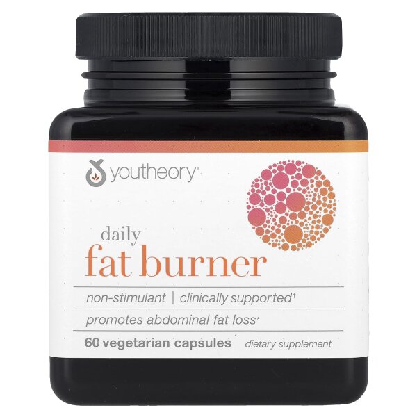 Youtheory, Daily Fat Burner, täglicher Fettverbrenner, 60 pflanzliche Kapseln