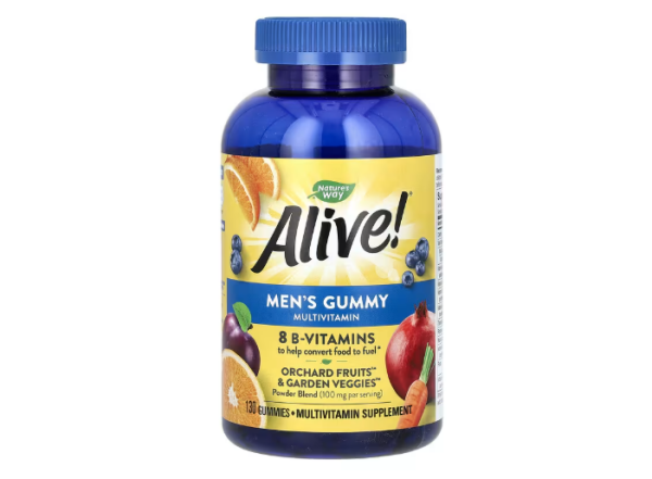 Natures Way, Alive! Fruchtgummi-Multivitamin für Männer, Frucht, 130 Fruchtgummis
