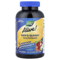 Natures Way, Alive! Fruchtgummi-Multivitamin für Männer, Frucht, 130 Fruchtgummis