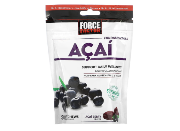 Force Factor, Fundamentals, Acai, 30 Kau-Snacks (500 mg pro Kau-Snack)