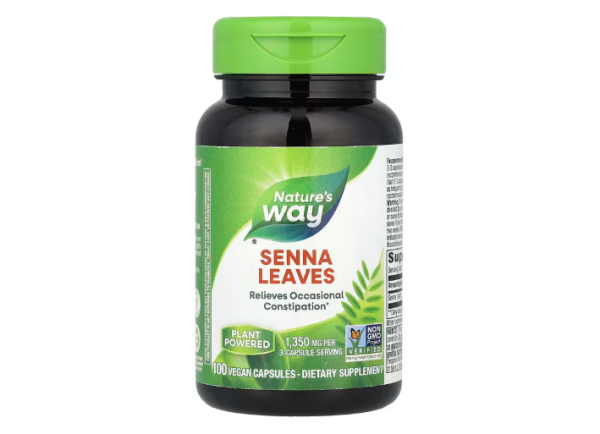 Natures Way, Sennesblätter, 100 vegane Kapseln (450 mg pro Kapsel)