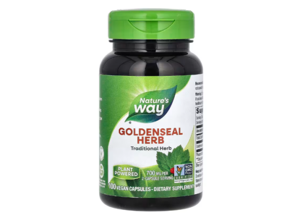 Natures Way, Yellowseal Herb, Gelbwurzel, 100 vegane Kapseln (350 mg pro Kapsel)