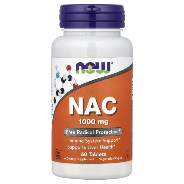 NOW Foods, NAC, 1.000 mg, 60 Tabletten
