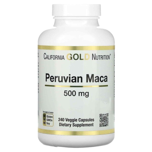 California Gold Nutrition, Peruvian Maca, 500 mg, 240 pflanzliche Kapseln