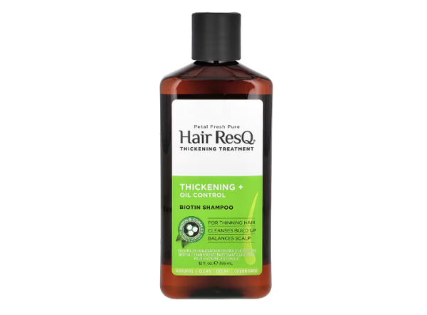 Petal Fresh, Hair ResQ, Biotin Shampoo, Shampoo mit Biotin, für Verdickung + Ölkontrolle, 355 ml