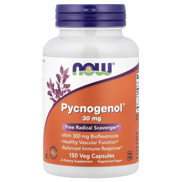 NOW Foods, Pycnogenol, 30 mg, 150 vegetarische Kapseln