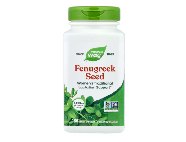 Natures Way, Fenugreek Seed, Bockshornkleesamen, 180 vegane Kapseln (565 mg pro Kapsel)