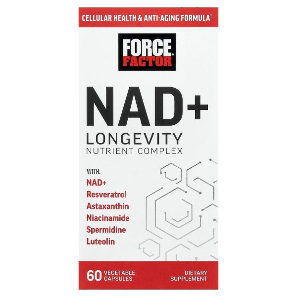 Force Factor, NAD+ Longevity Nutrient Complex, Nährstoffkomplex für die Langlebigkeit, 60 pflanzliche Kapseln