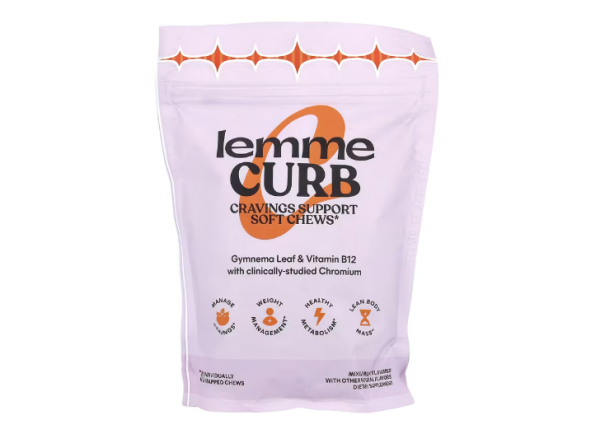 Lemme, Curb, weiche Kau-Snacks zur Eindämmung von Heißhunger und magerer Körpermasse, gemischte Früchte, 30 einzeln verpackte Kau-Snacks