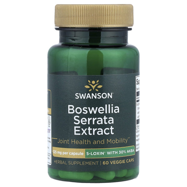 Swanson, Boswellia Serrata Extract, 125 mg, 60 pflanzliche Kapseln