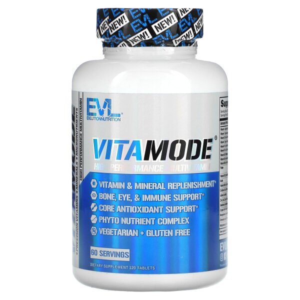 EVLution Nutrition, VitaMode®, Hochleistungs-Multivitamin, 120 Tabletten